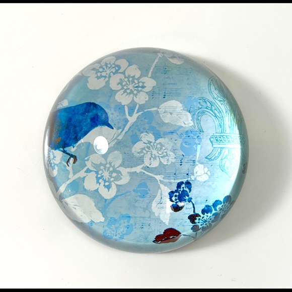 Pier 1 Imports Blue Paperweight and Charm Book Mark - Picture 4 of 9